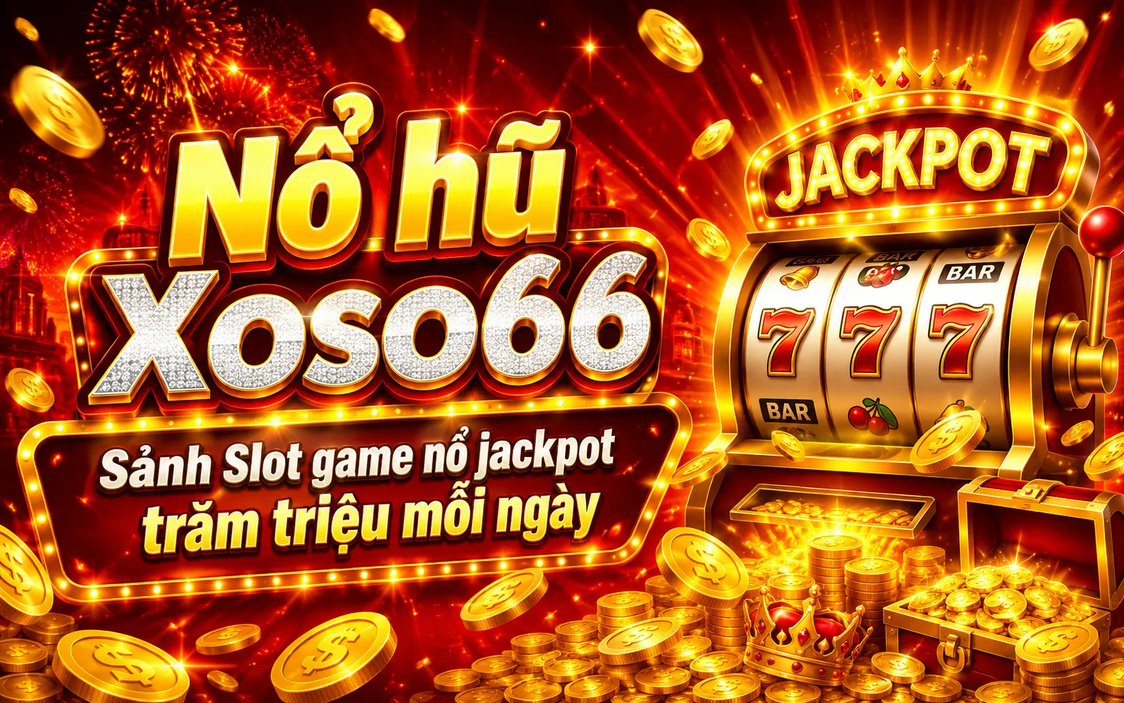 Nổ hũ Xoso66 – Sảnh Slot game nổ jackpot trăm triệu mỗi ngày 1 Nổ hũ Xoso66 – Sảnh Slot game nổ jackpot trăm triệu mỗi ngày