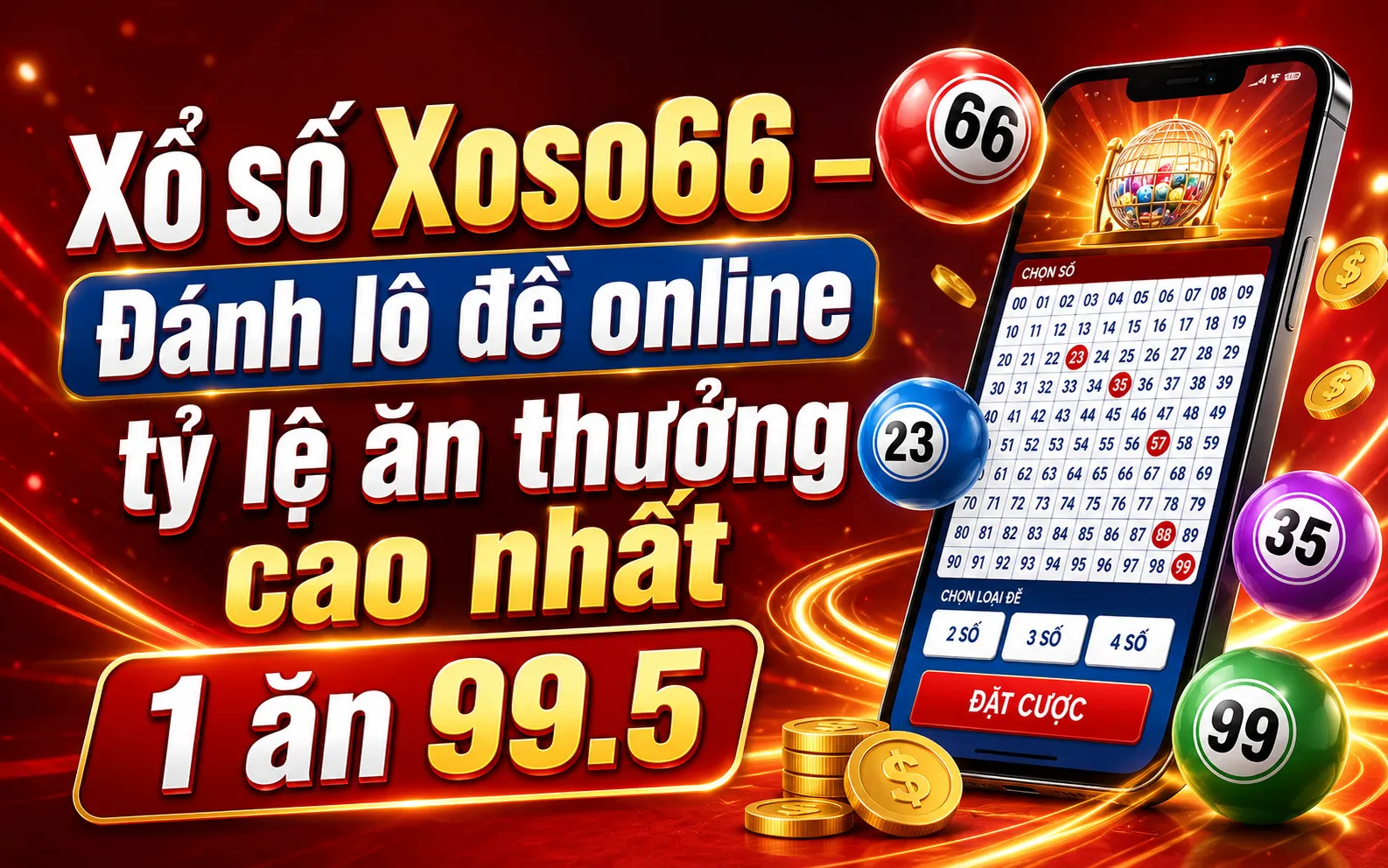 Xổ số Xoso66 – Đánh lô đề online tỷ lệ ăn thưởng cao nhất 1 ăn 99.5 1 Ưu điểm vượt trội khi tham gia sảnh xổ số xoso66
